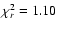 $\chi^2_r = 1.10$