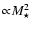 ${\propto} M_\star^2$