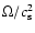 $\Omega/c_{\rm s}^2$