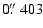 $0\hbox{$.\!\!^{\prime\prime}$ }403$