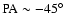 $\rm PA \sim -45\hbox{$^\circ$ }$