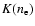 $K(n_{\rm e})$