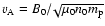 ${v_{\rm A}=B_0}/\!{\sqrt{\mu_0n_0m_{\rm p}}}$