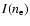$I(n_{\rm e})$