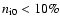 $n_{{\rm i}0}< 10\%$