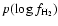 $p(\log f_{\rm H_2})$