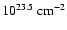$10^{23.5}~{\rm cm}^{-2}$