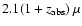 $2.1(1+z_{\rm abs})~\mu$