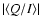 $\vert\langle Q/I\rangle\vert$