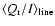 $\langle Q_{\rm r}/I\rangle_{\rm line}$
