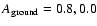 $A_{\rm ground}=0.8,0.0$