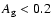 $A_{\rm g}<0.2$