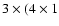 $3\times(4\times1$