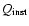 $Q_{\rm inst}$