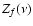 $Z_f(\nu)$