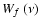$\mbox{$W_{f}$ }(\nu)$