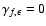 $\gamma_{f,\epsilon} = 0$