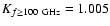 $K_{f \ge 100~{\rm GHz}} = 1.005$