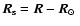 $\vec{R}_{{\rm s}} = \vec{R} - \mbox{$\vec{R}_{\odot}$ }$