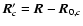 $\vec{R}_c' = \vec{R} - \vec{R}_{0,c}$