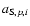 $a_{{\rm S},p,i}$
