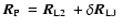 $\mbox{$\vec{R}_{{\rm P}}$ }= \mbox{$\vec{R}_{{\rm L2}}$ }+
\mbox{$\delta\vec{R}_{{\rm LJ}}$ }$