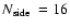 $\mbox{$N_{{\rm side}}$ }= 16$