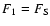 $F_1 = F_{{\rm S}}$