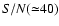 $S/N
({\simeq}40)$