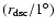 $(r_{{\rm dsc}}/1^\circ)$