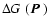 $\mbox{$\Delta G_{}$ }(\mbox{$\vec{P}$ })$
