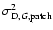 $\sigma^2_{{\rm D},G,{\rm patch}}$