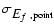 $\sigma_{\mbox{$E_f$ },{\rm point}}$