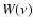 $W(\nu)$