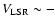 $V_{\rm LSR}\sim -$