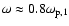 $\omega \approx 0.8 \omega_{{\rm p},1}$