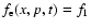 $f_{\rm e} (x,p,t) = f_1$