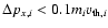 $\Delta p_{x,i} <
0.1 m_i v_{{\rm th},i}$
