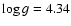 $\log{g} = 4.34$