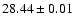 $ 28.44 \pm 0.01$