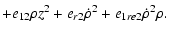 $\displaystyle + e_{12} \rho z^2 + e_{r2} \dot \rho^2 + e_{1re2} \dot \rho^2 \rho.$