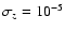 $\sigma _z=10^{-5}$