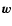 $\vec{w}$