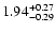 $\rm 1.94^{+0.27}_{-0.29}$