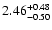 $\rm 2.46^{+0.48}_{-0.50}$