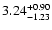 $\rm 3.24^{+0.90}_{-1.23}$
