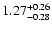 $\rm 1.27^{+0.26}_{-0.28}$