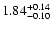 $\rm 1.84^{+0.14}_{-0.10}$