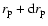 $r_{\rm p}+{\rm d}r_{\rm p}$