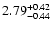 $\rm 2.79^{+0.42}_{-0.44}$